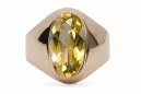 Ring Vintage Yellow Peridot Original Vintage 14K Rose Gold vrc077r